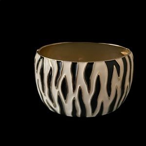 Vintage KJL Zebra Oval Bracelet
